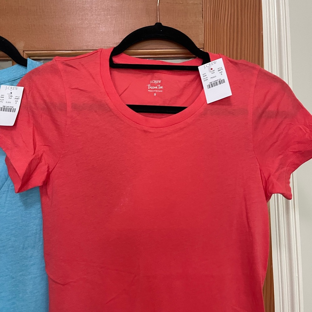 J.Crew Slub Cotton Tissue Tee, size small, set of 2 shirts - Picture 4 of 8
